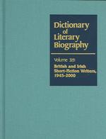 Dictionary of Literary Biography (Dictionary of Literary Biography) 〈319〉