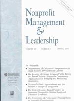Nonprofit Management & Leadership, Spring 2003 (J-b Nml Single Issue Nonprofit Management & Leadership) 〈13〉