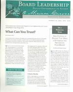 Board Leadership : Policy Governance in Action Number 84, Mar.-Apr. 2006 (J-b Bl Single Issue Board Leadership Journal)