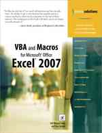 VBA and Macros for Microsoft Office Excel 2007 (Business Solutions) （2ND）