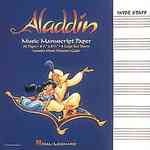 Aladdin : Music Manuscript Paper, Wide Staff, Includes Music Notation Guide （CSM）