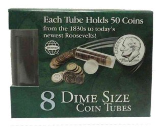 Dime Coin Tubes Cube : 8 Count （BOX NOV）
