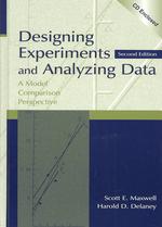 Designing Experiments and Analyzing Data : A Model Comparison Perspective （2 HAR/COM）