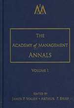 The Academy of Management Annals 〈1〉