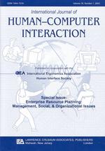Enterprise Resource Planning : Management, Social & Organizational Issues : International Journal of Human Computer Interaction 〈16〉 （Special）