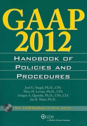 GAAP 2012 Handbook of Policies and Procedures (Gaap Handbook of Policies and Procedures) （PAP/CDR）