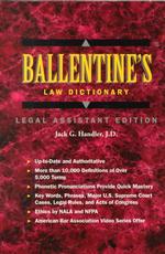 Ballentine's Law Dictionary : Legal Assistant Edition