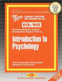 Introduction to Psychology : Passbooks Study Guide (Excelsior / Regents College Examinations)