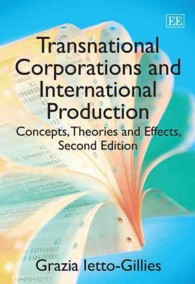 多国籍企業と国際的生産（第２版）<br>Transnational Corporations and International Production : Concepts, Theories and Effects （2ND）