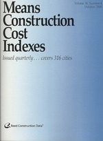 Means Construction Cost Index, October 2008 (Means Construction Cost Indexes) 〈34〉