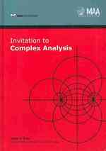 Invitation to Complex Analysis (Maa Textbooks)