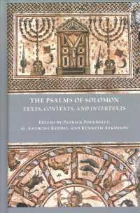 The Psalms of Solomon: Texts, Contexts, and Intertexts