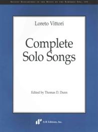 Complete Solo Songs (Recent Researches in the Music of the Baroque Era) （Bilingual）