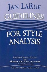 Guidelines for Style Analysis : Models for Style Analysis, a Companion Text (Detroit Monographs in Musicology) （2 PAP/COM）