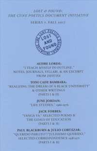 Lost & Found (8-Volume Set) : The Cuny Poetics Document Initiative : Series 7, Fall 2017