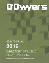 O'Dwyer's Directory of Public Relations Firms 2016 (O'dwyer's Directory of Public Relations Firms)