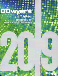 O'Dwyer's Directory of Public Relations Firms 2019 (O'dwyer's Directory of Public Relations Firms)