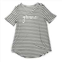 Grace Long Striped V-neck, Adult Large