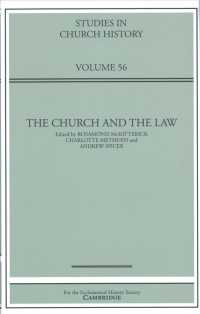 The Church and the Law: Volume 56 (Studies in Church History)