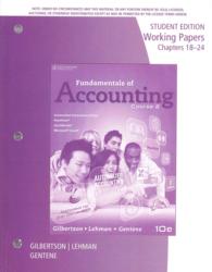 Fundamentals of Accounting Course 2 : Chapters 18-24 （10 CSM WKP）