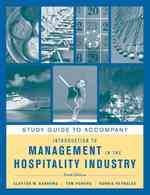 Introduction to Management in the Hospitality Industry （10 STG）