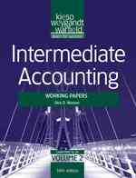 Intermediate Accounting : Working Papers: Chapters 15-24 〈2〉 （14 WKP）