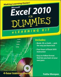Microsoft Excel 2010 eLearning Kit for Dummies (For Dummies (Computer/tech)) （PAP/CDR）