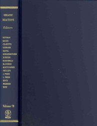 Organic Reactions (Organic Reactions) 〈78〉