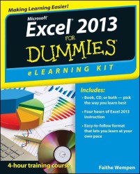 Excel 2013 for Dummies eLearning Kit (For Dummies) （PAP/CDR）