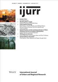 International Journal of Urban and Regional Research : Issue 6 (International Journal of Urban and Regional Research) 〈41〉