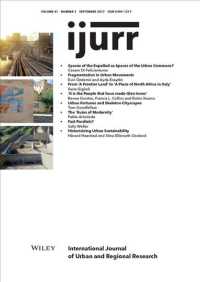 International Journal of Urban and Regional Research : Issue 5 (International Journal of Urban and Regional Research) 〈41〉