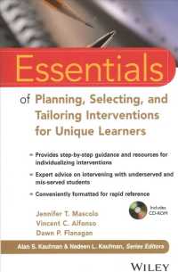 Essentials of Planning, Selecting, and Tailoring Interventions, with Intervention Library (FIRST) v1.0 Access Card Set (Essentials of Psychological Assessment)