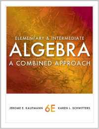 Elementary and Intermediate Algebra + Student Workbook : A Combined Approach （6 HAR/PAP）