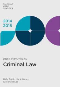 Core Statutes on Criminal Law 2014-15 (Palgrave Core Statutes) -- Paperback