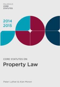 Core Statutes on Property Law 2014-15 (Palgrave Core Statutes)