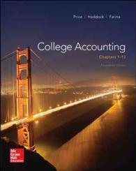 College Accounting + Connect Plus Access Card : Chapters 1-13 （14 PCK PAP）