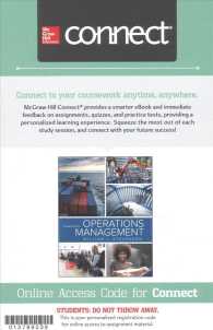 Operations Management McGraw-Hill Connect Access Code （13 PSC STU）