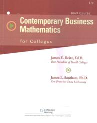 Contemporary Business Mathematics for Colleges （17 PCK UNB）