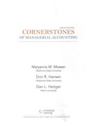 Cornerstones of Managerial Accounting （6 PCK UNBN）