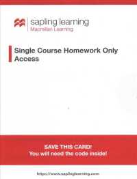 Introductory Chemistry Sapling Learning Single Course Homework Only Access Code （PSC）