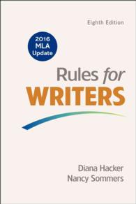 Rules for Writers with Writing about Literature - 2016 MLA （8 SPI IND）