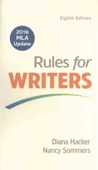 Rules for Writers : With 2016 Mla Update （8 PCK SPI）