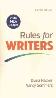 Rules for Writers : With 2016 Mla Update （8 PCK SPI）