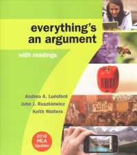 Everything's an Argument with Readings with 2016 MLA Update （7 PCK PAP/）