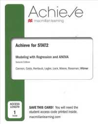 Modeling with Regression and Anova Achieve for Stat2 1 Term Access Code （2 PSC STU）