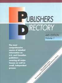 Publishers Directory : 3 Volume Set (Publishers Directory) （44TH）