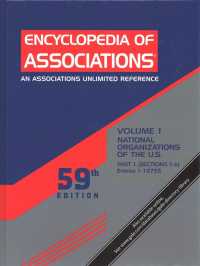 Encyclopedia of Associations: National Organizations of the U.S. （59TH）