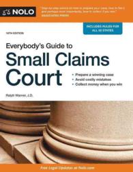 Everybody's Guide to Small Claims Court (Everybody's Guide to Small Claims Court. National Edition) （16TH）