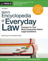 Nolo's Encyclopedia of Everyday Law : Answers to Your Most Frequently Asked Legal Questions (Nolo's Encyclopedia of Everyday Law) （10TH）