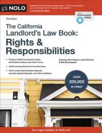 The California Landlord's Law Book : Rights & Responsibilities (California Landlord's Law Book : Rights and Responsibilities) （17TH）